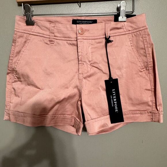 Liverpool Los Angeles women’s Bombay pink shorts size 2/26 NWT - Picture 1 of 4